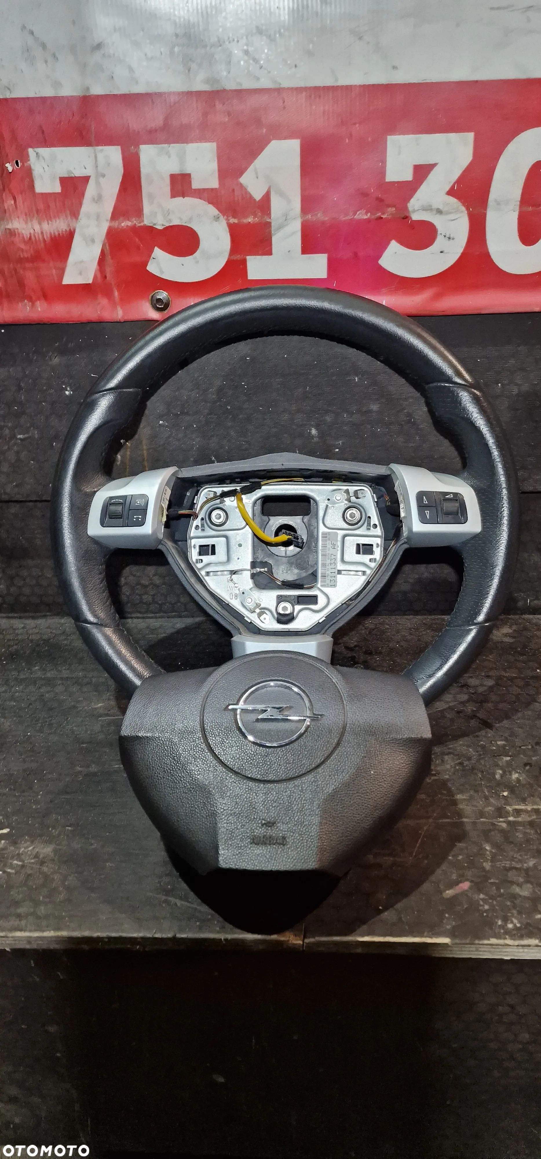 KIEROWNICA Skóra OPEL ASTRA H ZAFIRA B Multifunkcja - 1