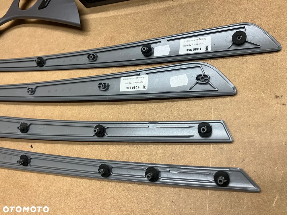 DEKORY LISTWY OZDOBNE BMW E60 E61 LIFT LCI SREBRNE - 10