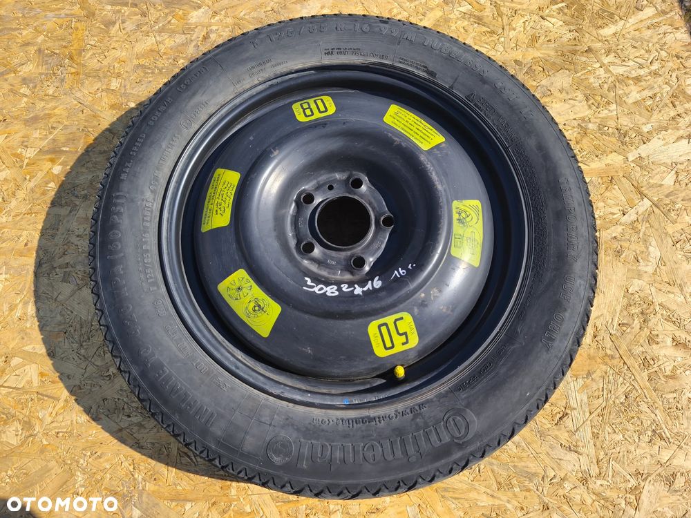 KOŁO DOJAZDOWE ZAPASOWE 125/85R16  5X108 16 CALI PEUGEOT CITREON OPEL TOYOTA - 2