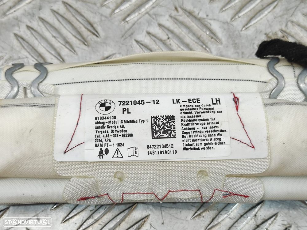 Conjunto Cortinas Laterais Airbag Esquerda Direita BMW 7221046 7221045 - 7