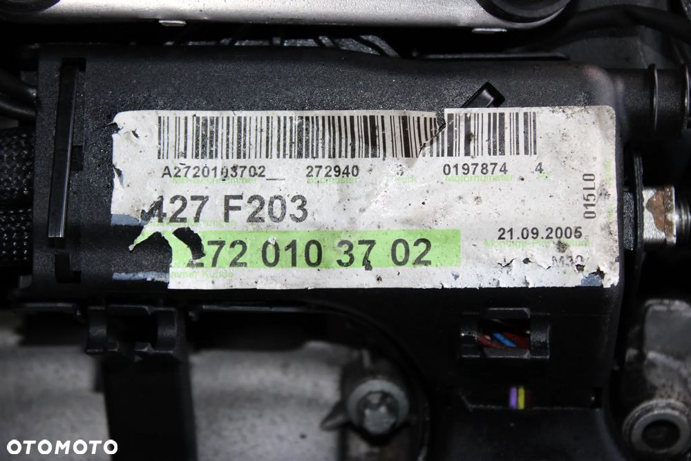 SILNIK 3.0 V6 M272.940 + SKRZYNIA AUTOMAT 722.999 + STEROWNIK / MERCEDES C280 W203 2005 - 6