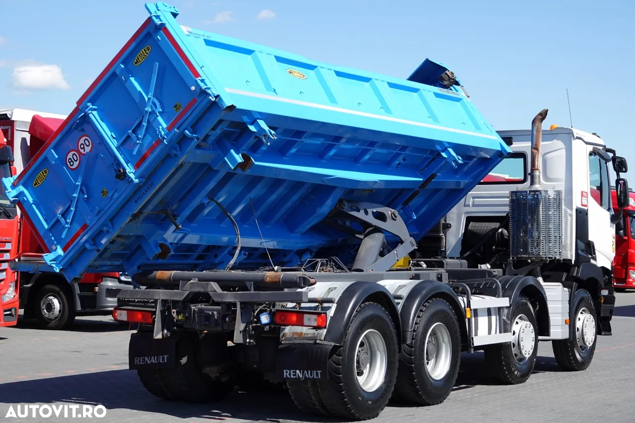 Renault C 460 / 8x4 / BASCULANTE + HIDROBOARD / BORDMATIC / MEILLER KIPPER / EURO 6 - 7