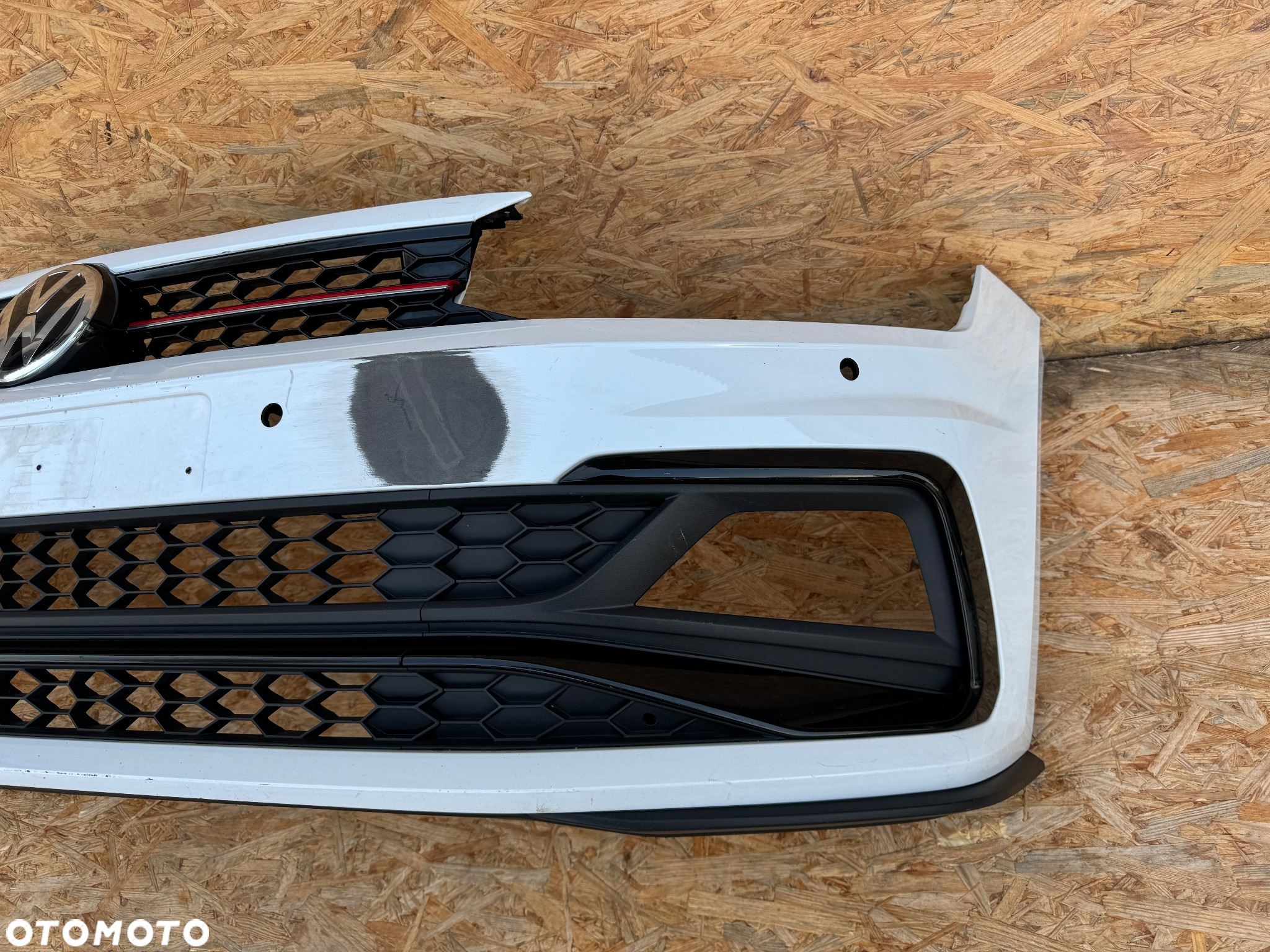 ZDERZAK PRZÓD PRZEDNI VW VOLKSWAGEN POLO VI 6 2G0 GTI R-LINE 4PDC GRILL KRATKA PŁYTA LOGO 2G0807221J 2G0853677H 2G0805903E 2G0853651AG ORYGINAŁ - 3