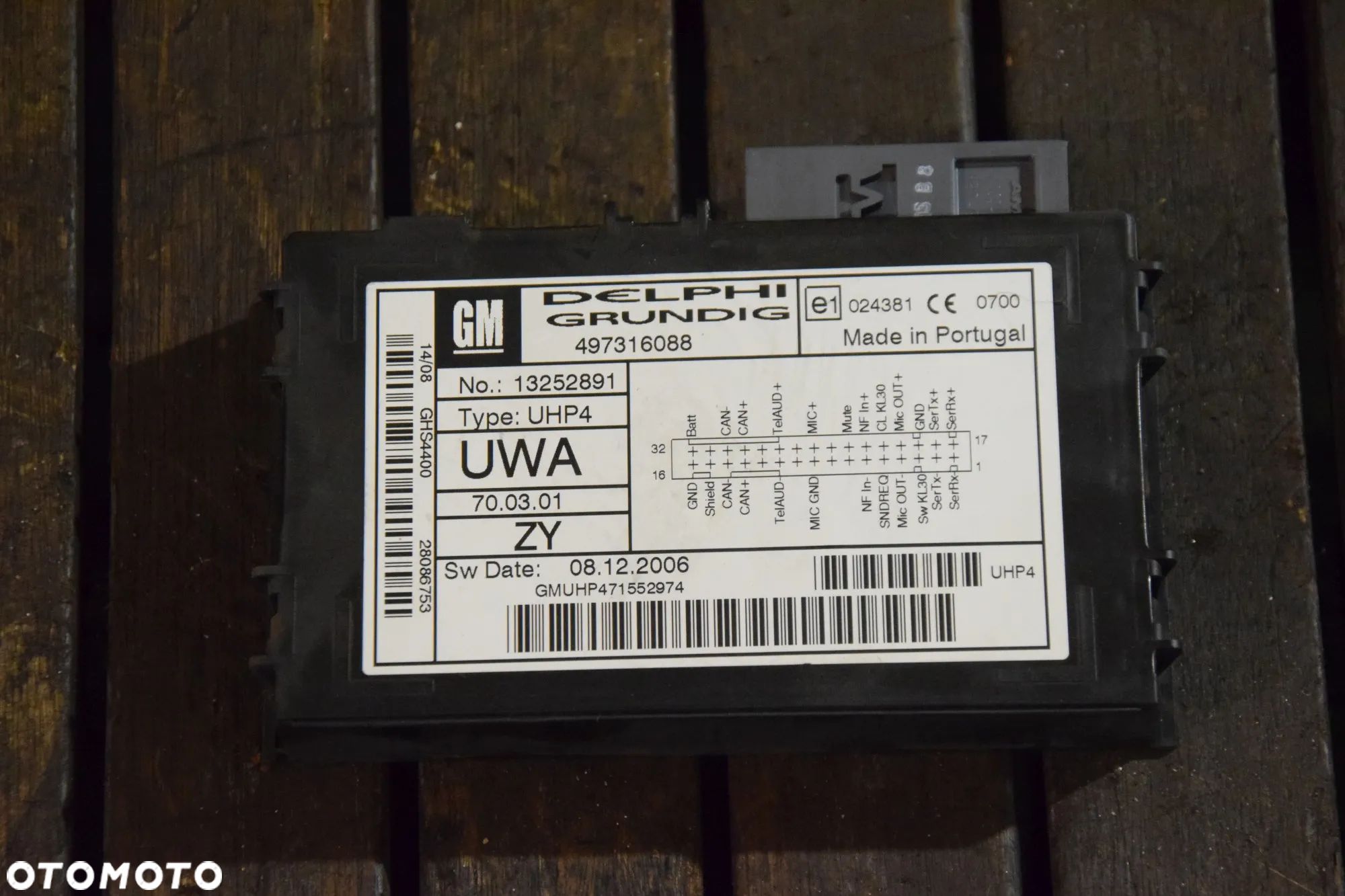 Opel Astra H Moduł bluetooth 13252891 - 1