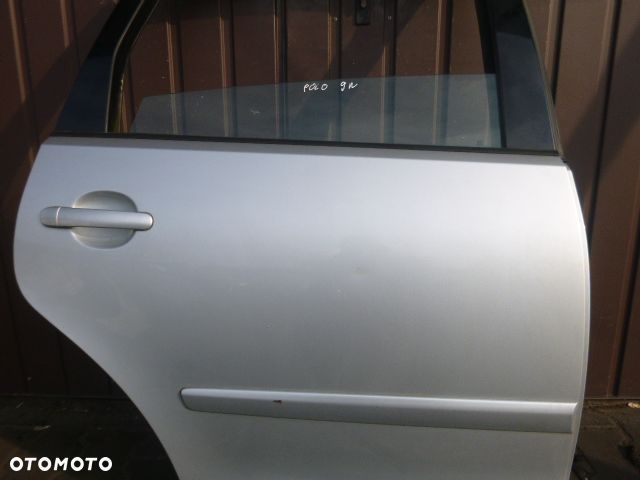 DRZWI PRAWY TYŁ PRAWE TYLNE VOLKSWAGEN POLO 9N KOMPLETNE 01- - 4