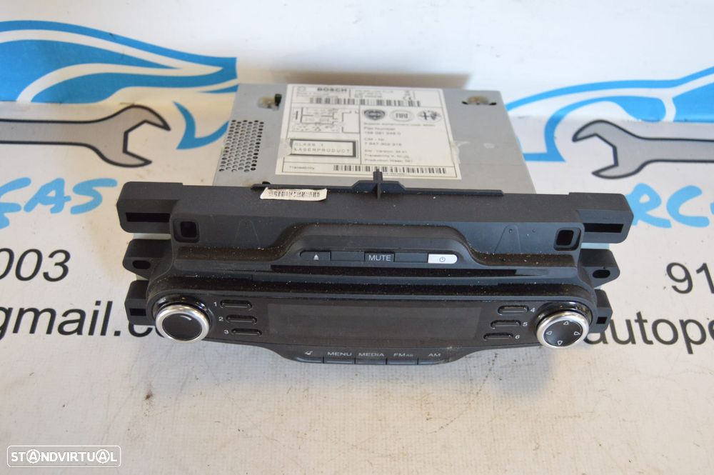 DISPLAY COMANDOS PAINEL CONTROLO RADIO AUTORADIO LEITOR CD BOSCH 7647302316 ALFA ROMEO GIULIETTA 940 1.6 JTDM 105CV 940A3000 - 5