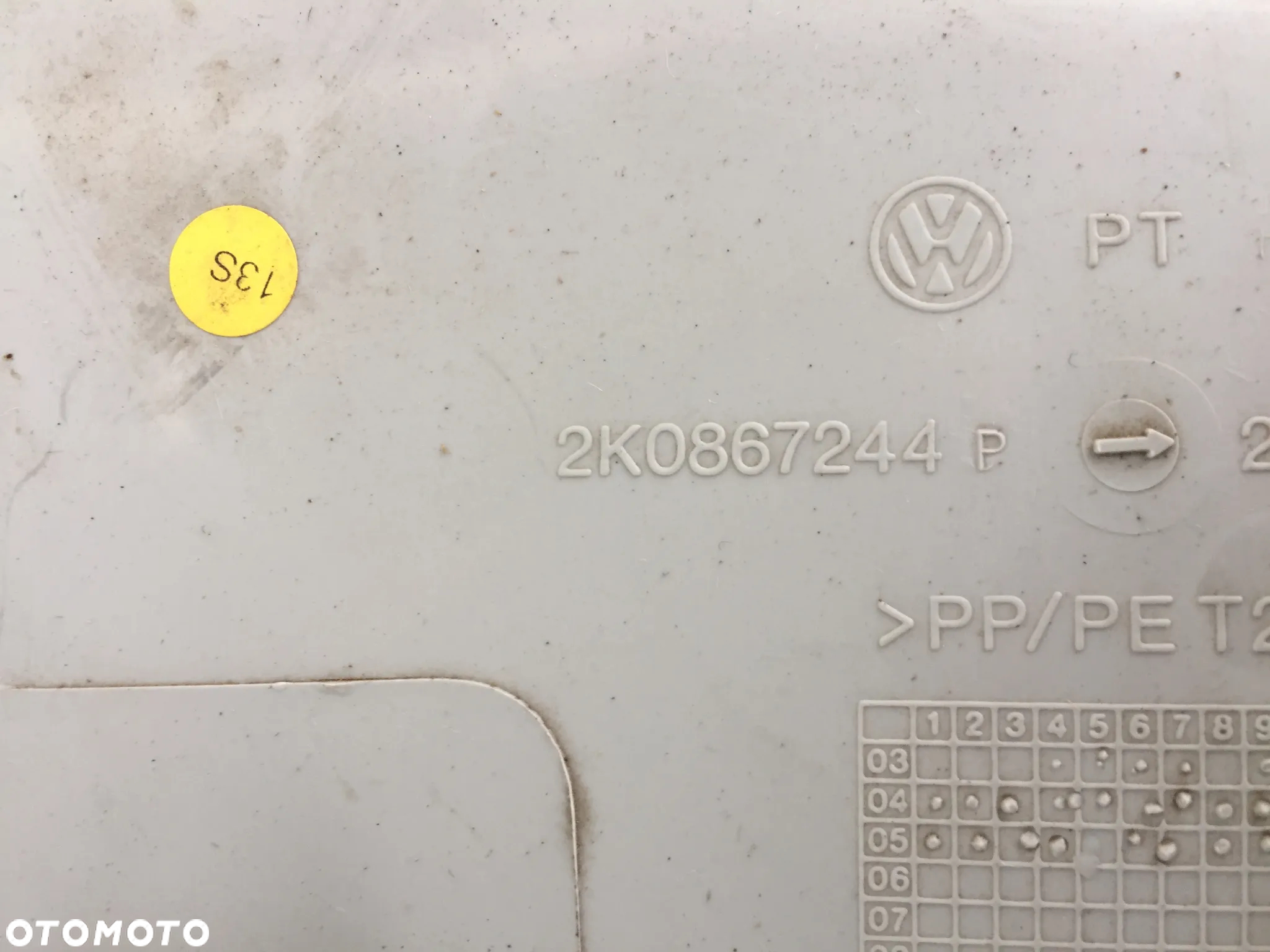 PLASTIK OSŁONA OSŁONY WNĘTRZA SŁUPKA SŁUPKÓW VW CADDY III - 5
