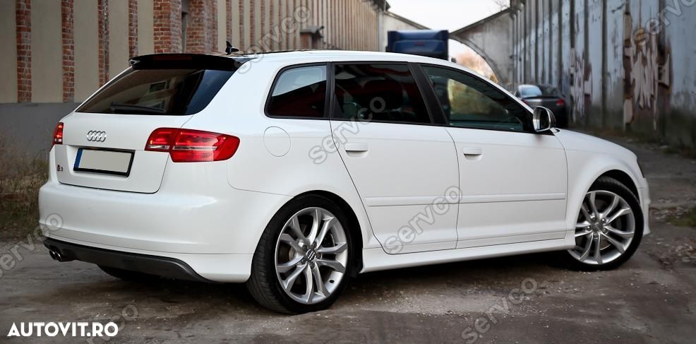 Prelungire lip buza tuning sport bara spate Audi A3 8P Sportback S3 v2 - 5