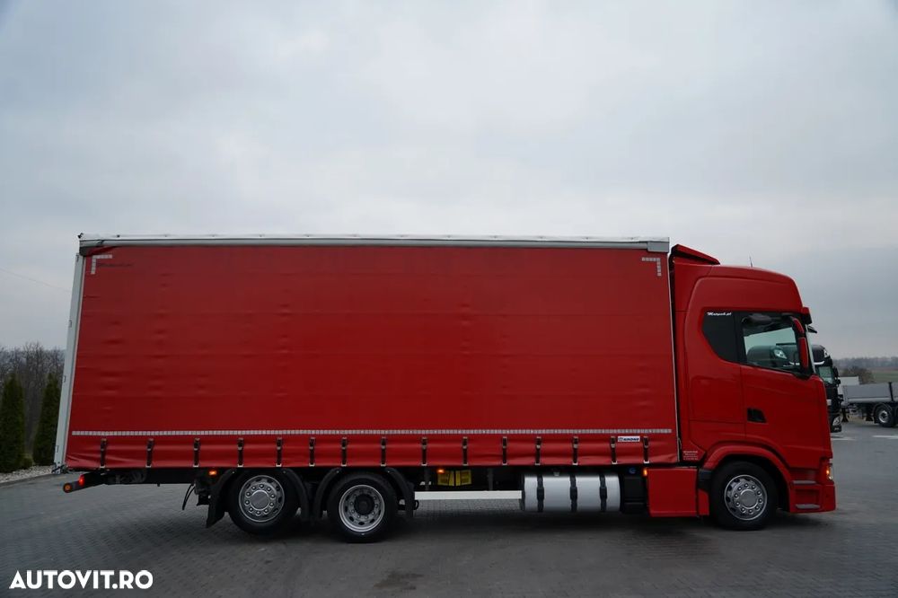 Scania S 460 / CORTINĂ 8.1 M / 60 M3 / SOLO / 6X2 / PUNTE RIDICATĂ / PUNTE DIRECȚIE - 7
