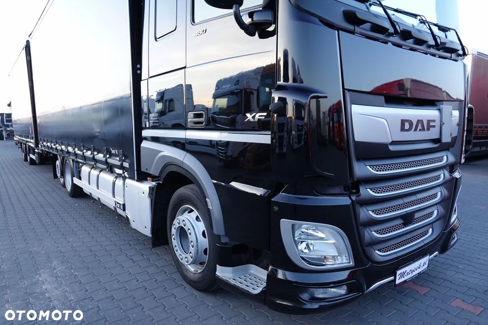 DAF XF 480 / ZESTAW TANDEM 120 M3 / PRZEJAZDOWY / KLIMA POSTOJOWA / 7,7 M + 7,7 M / 2022 ROK / - 8