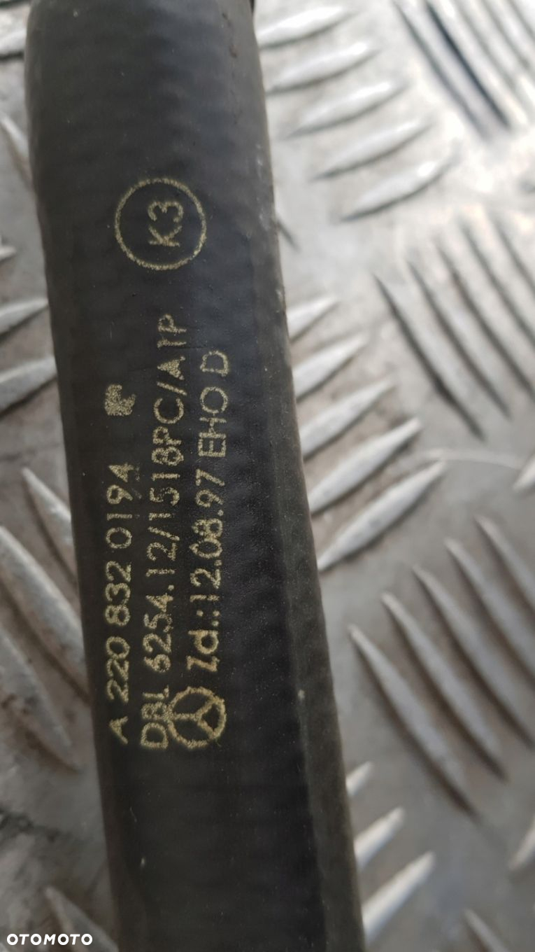 MERCEDES W220 WĄŻ PRZEWÓD RURA WODY A2208320194 - 3