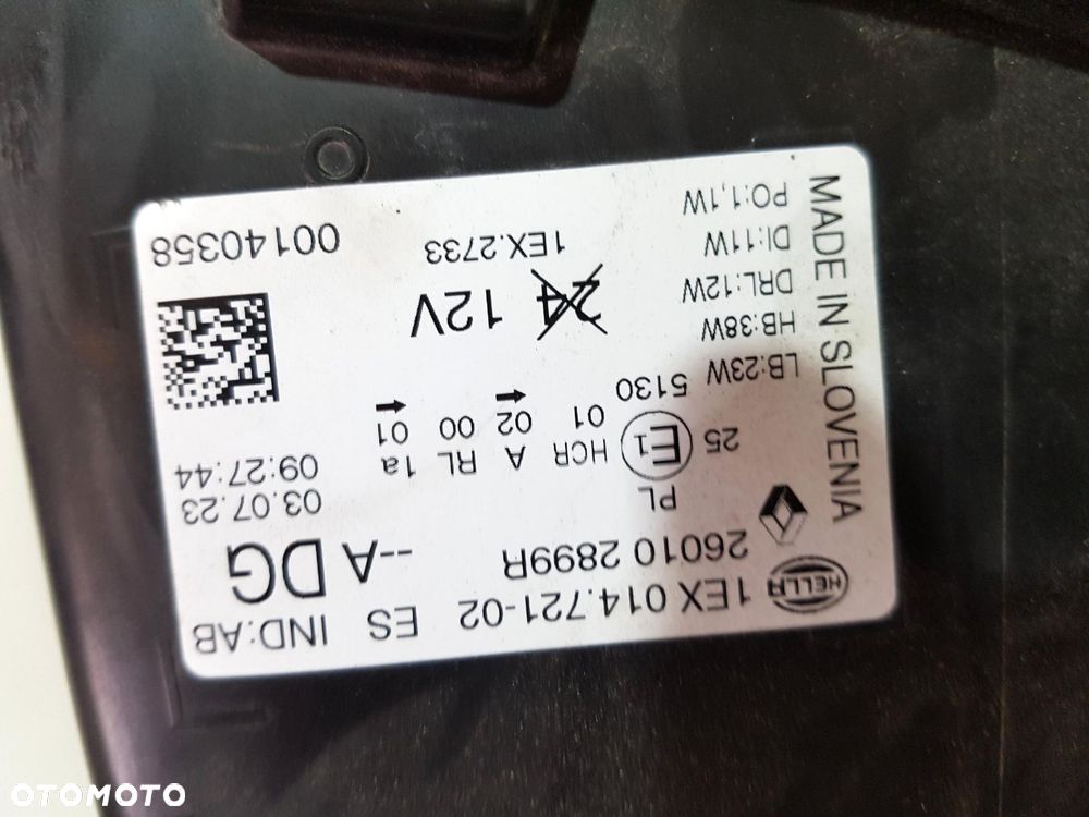 RENAULT TRAFIC III 3 LIFT IV 4 LAMPA PRZÓD FULL LED PRAWA 260102899R EU ORG - 5