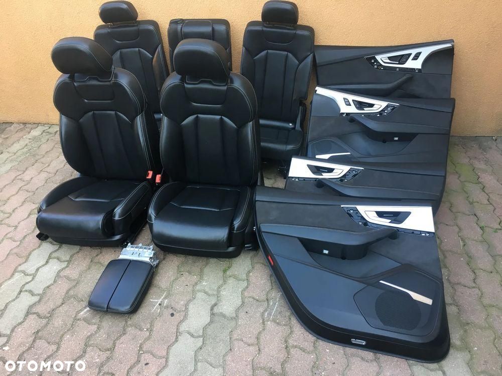 AUDI Q7 4M S-LINE FOTEL FOTELE KANAPA BOCZKI TAPICERKA / 5 OSOBOWA ISOFIX - 1