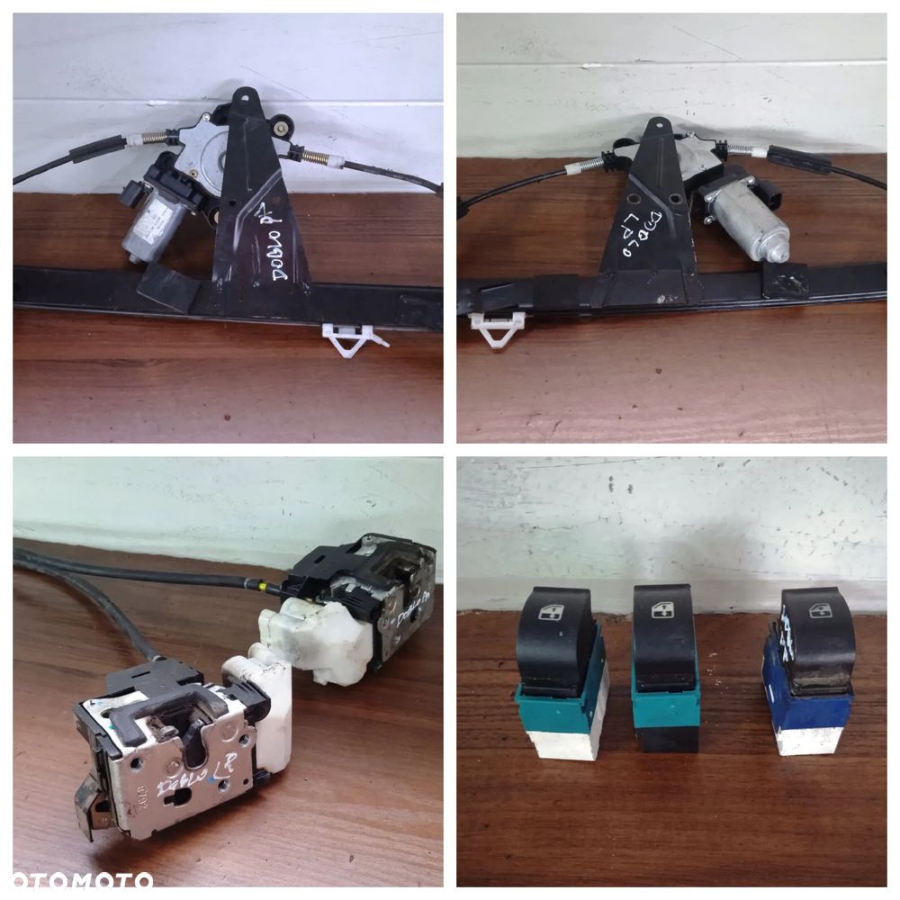 Mechanizm silniczek podnoszenia szyby drzwi lewe prawe przód zamek panel Fiat Doblo I Lift - 1