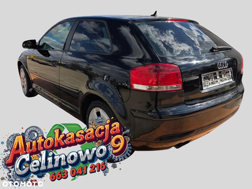 Audi A3 8P 2005 Silnik 1.9 TDI (BLS) 105 KM (77 kW) LY9B Na części silnik, drzwi, maska, zderzak, klapa bagażnika, lampa - 4
