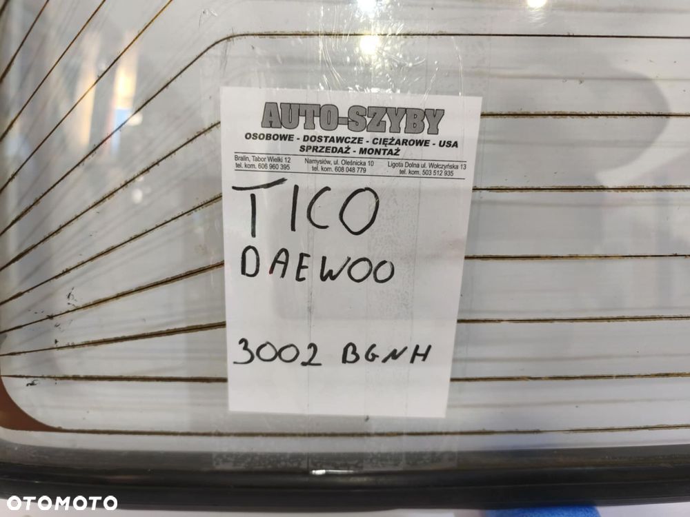 Szyba tylna DAEWOO TICO 1996- HATCHBACK 5D - 3