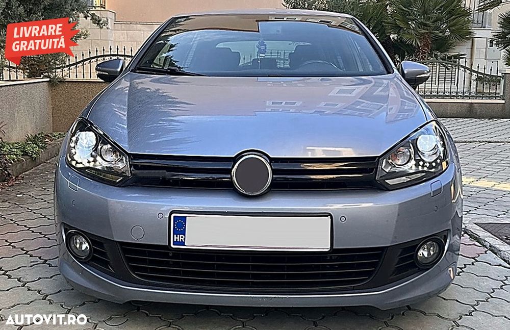 Faruri LED VW Golf 6 VI (10.2008-2012) DAYLIGHT DRL GTI Look Negru- livrare gratuita - 17