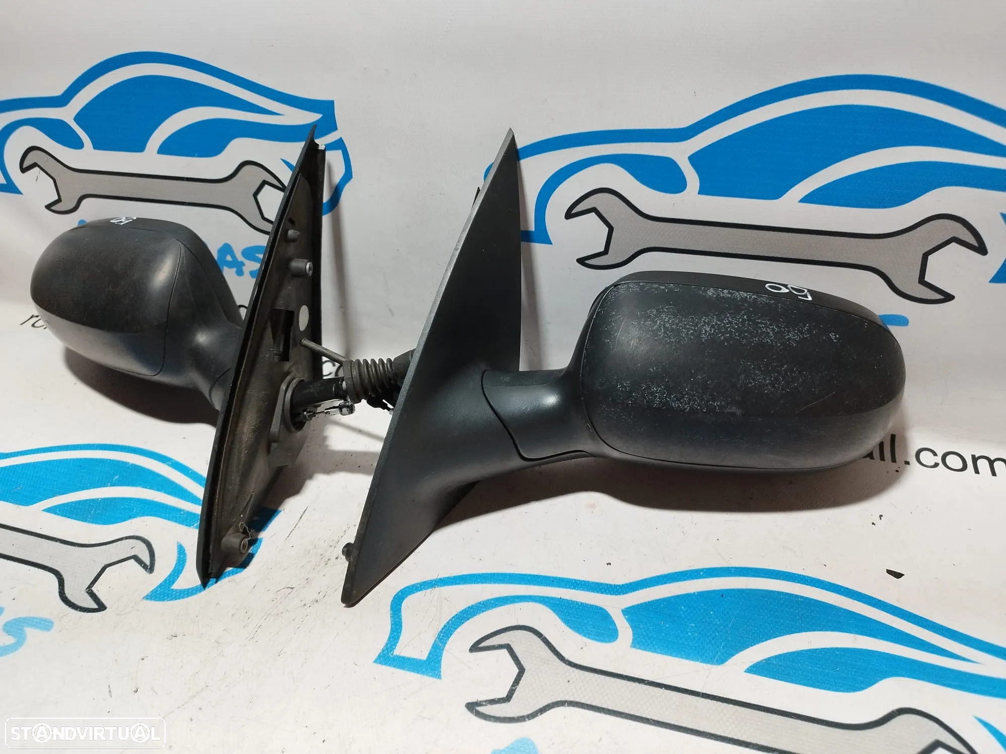 .ESPELHO RETROVISOR ESQUERDO DIREITO OPEL CORSA C 24420988 24420982 COMBO C MANUAL ESPELHOS RETROVISORES - 2