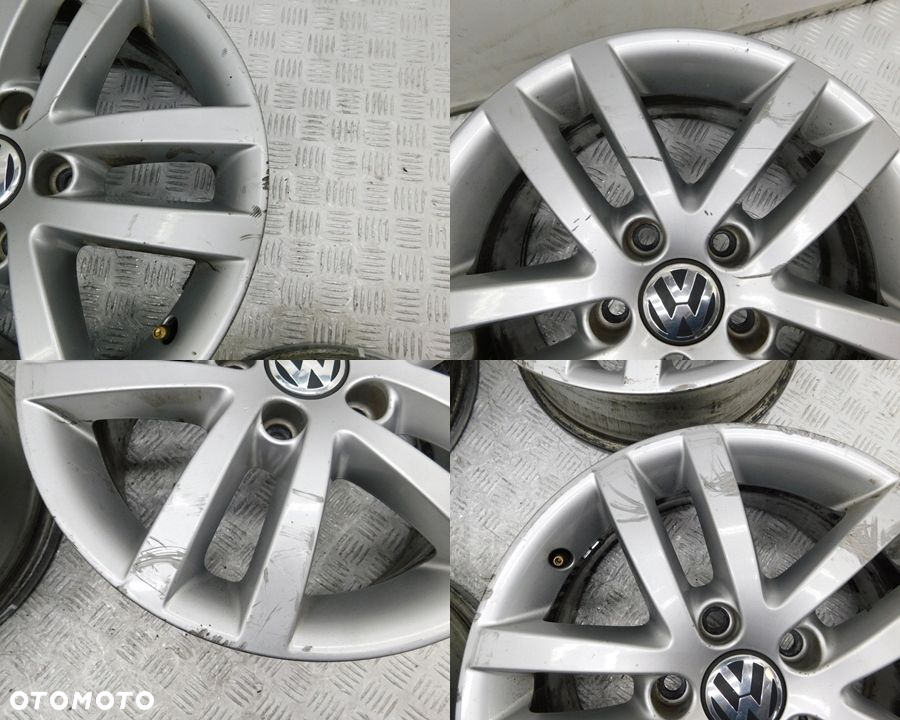 4x FELGI ALUMINIOWE 5x112 6,5Jx16 - VW GOLF V VI PLUS TOURAN CADDY PASSAT - 11