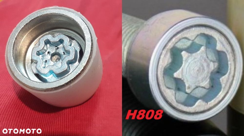 Nasadka zabezpieczająca Nakładka Adapter Złodziejka Do Śrub Audi (koniczynka) - 8