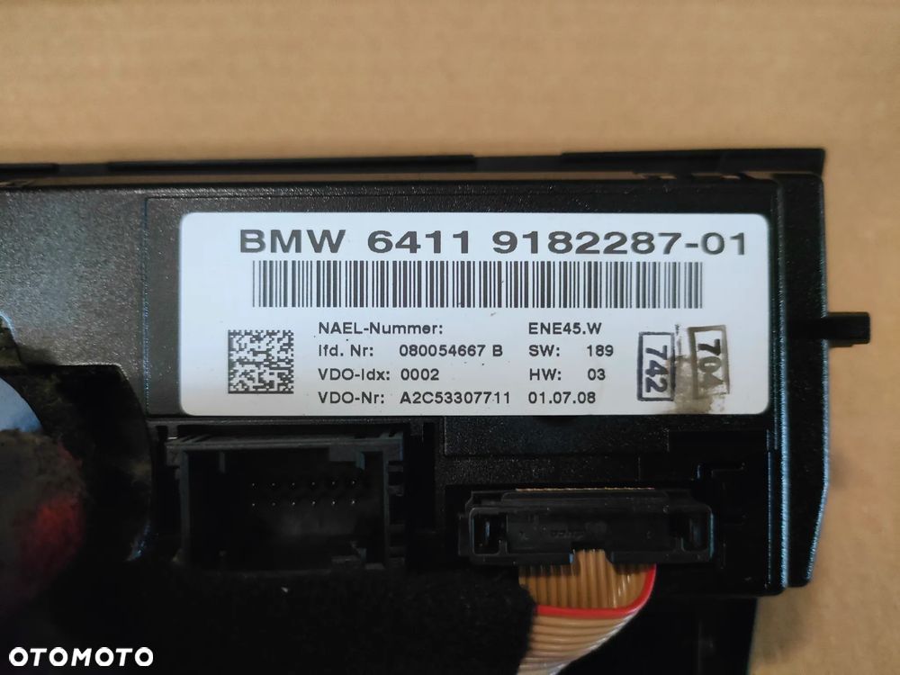 BMW E90 E91 LIFT PANEL KLIMATYZACJI 918228701 - 6