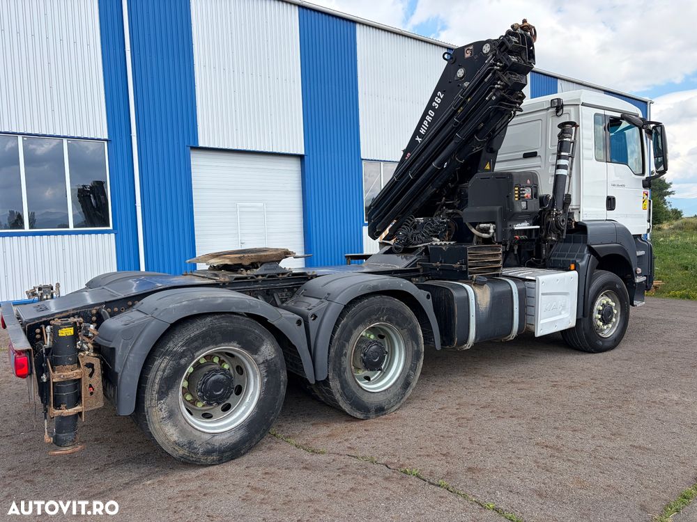 MAN TGS 33.420 Cap tractor 6x6 (cardan), macara Hiab 10 tone - 6
