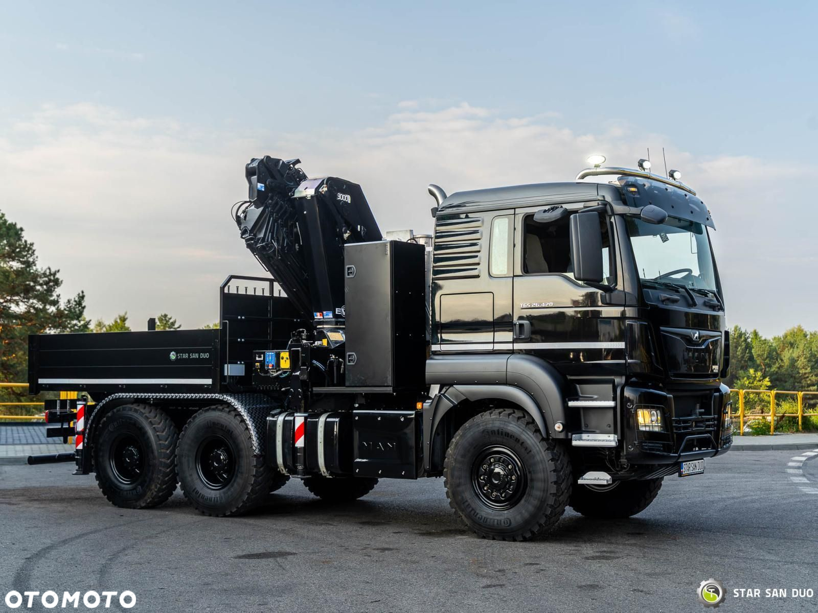 MAN MAN TGS 26.420 6x6 HMF 3000 K6 Fly Jib Kosz Roboczy Obrotnica Energetyka - 8
