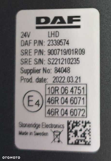 MONITOR KAMERY WSTECZNEJ PRAWY 2339574 - 5