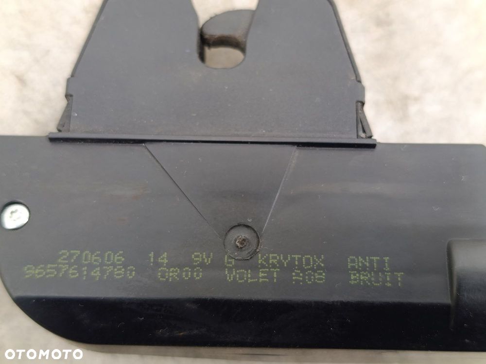 ZAMEK KLAPY PEUGEOT 1007 9657614780 - 1