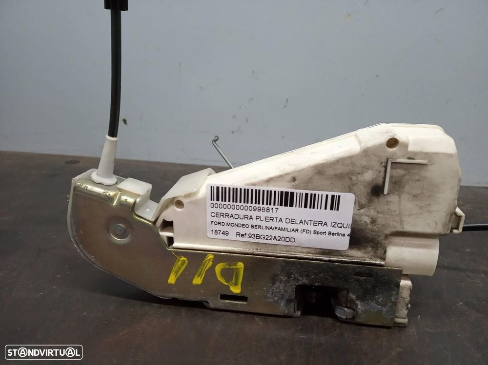 FECHADURA PORTA FRONTAL ESQUERDA FORD MONDEO I 1995 -93BG22A20DD - 2