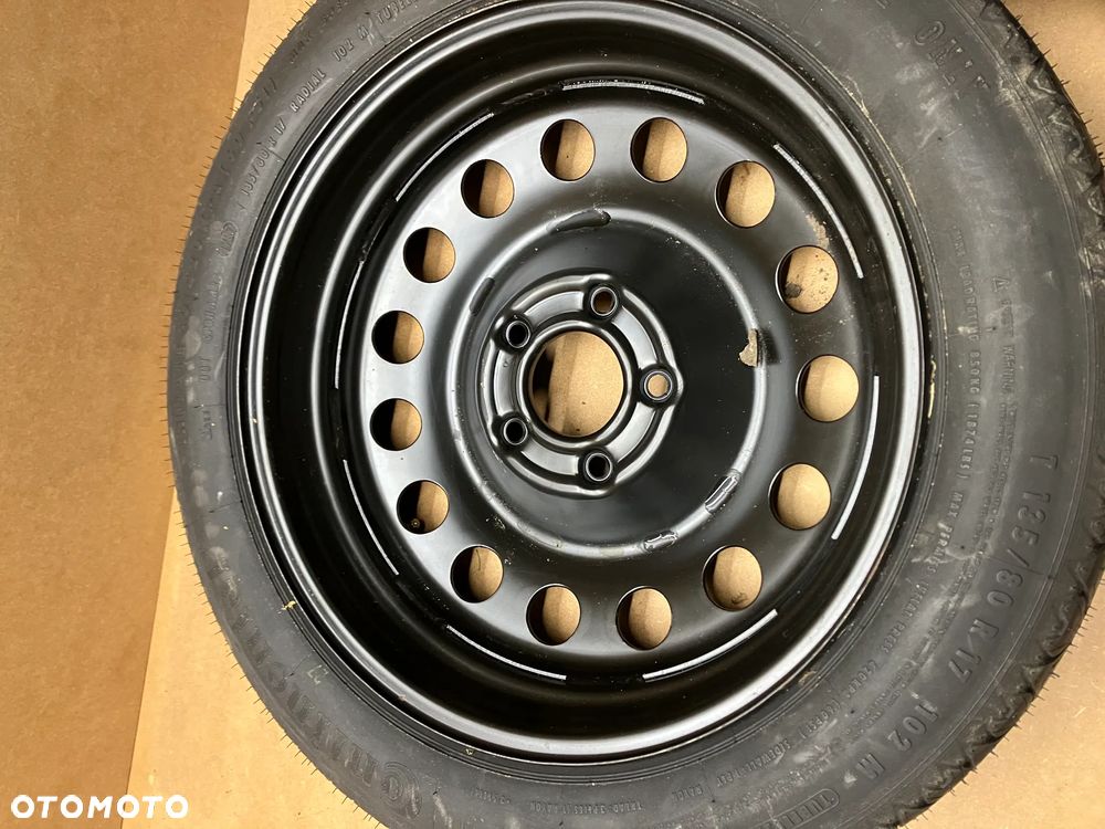 KOŁO ZAPASOWE DOJAZDÓWKA BMW E60 E61 ZESTAW 17 CALI 135/80/17 LEWAREK KLUCZ KLIN STYROPIAN WYPEŁNIENIE ORYGINAŁ - 4