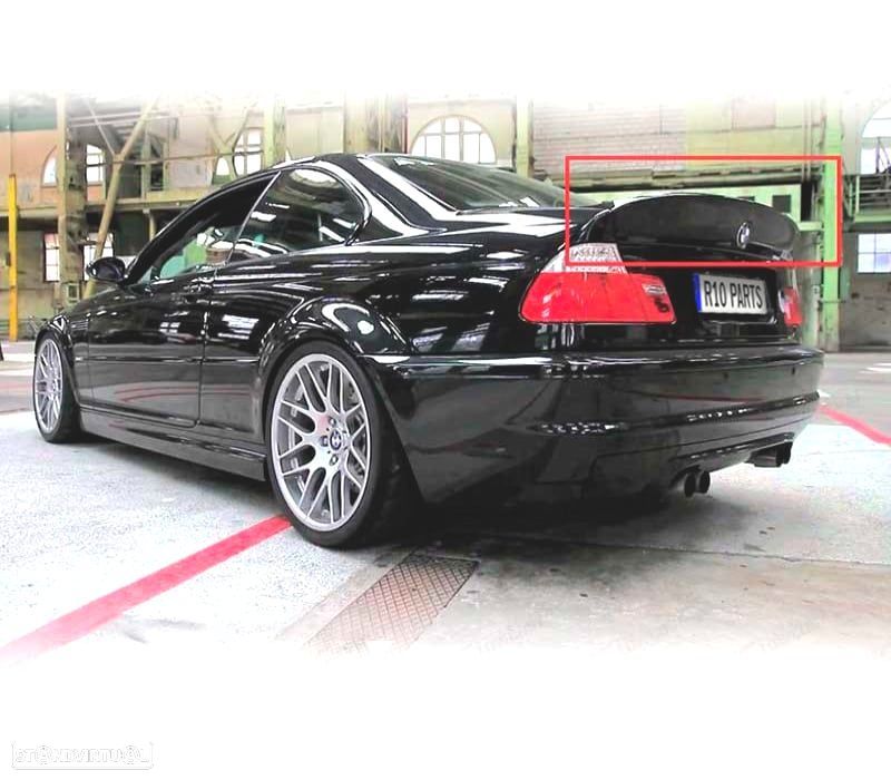 AILERON SPOILER TRASEIRO MALA LOOK CSL BMW E46 COUPE - 3
