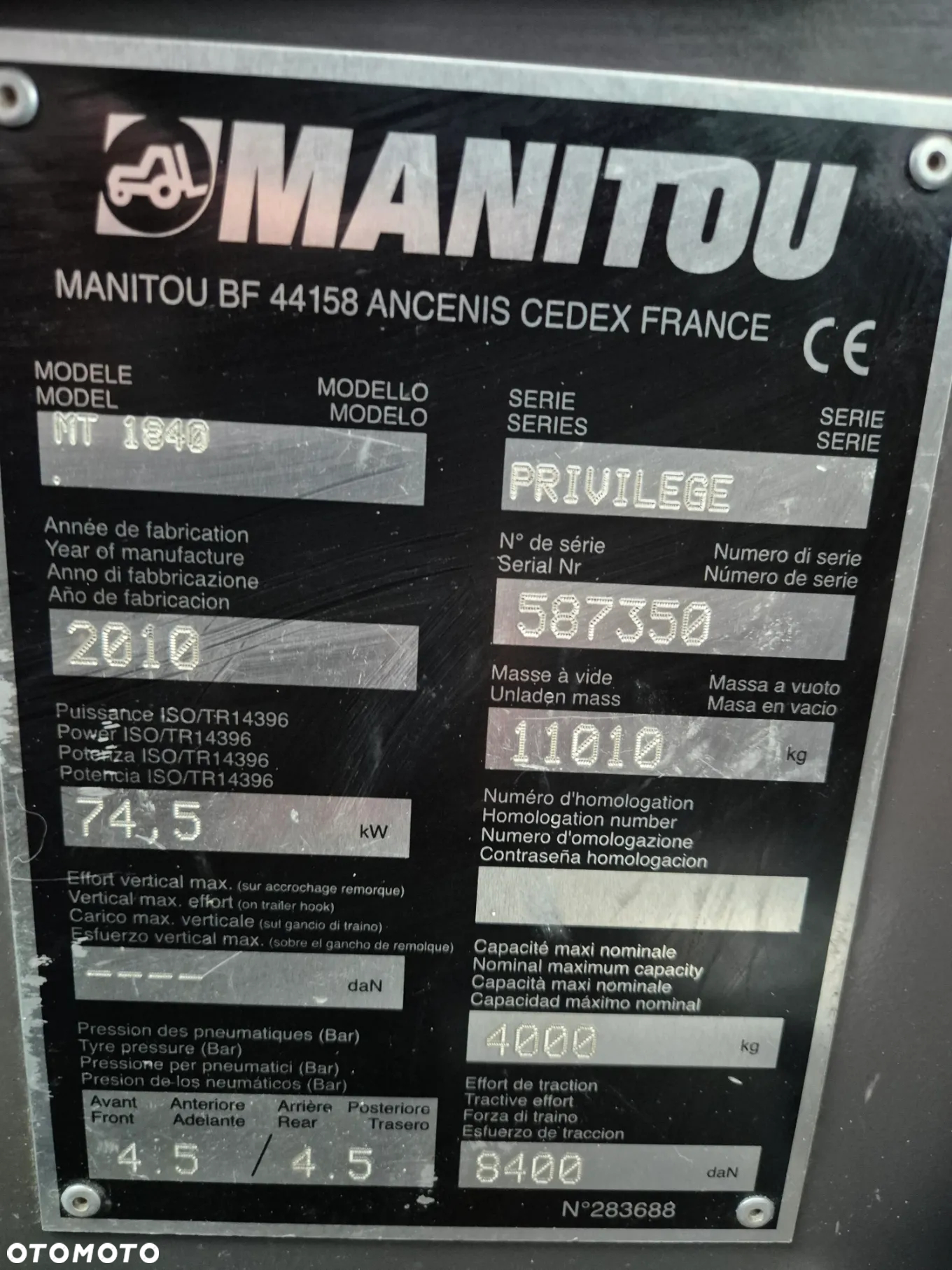 Manitou MT1840 - 28