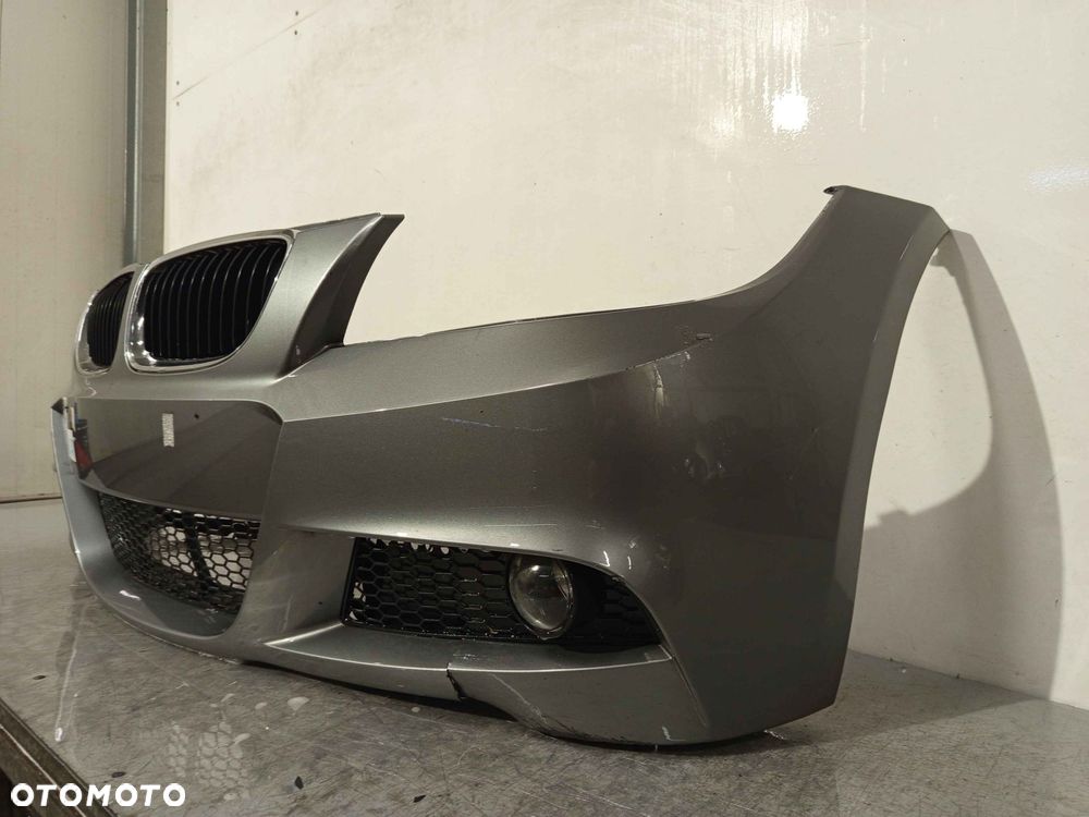 + ZDERZAK PRZÓD PRZEDNI DO BMW SERII 3 E90 E91 LIFT FL M PAKIET SPACE GRAU SZARY HALOGENY - 2