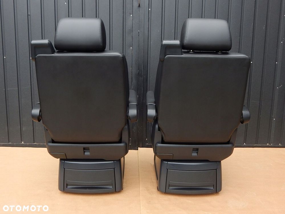 VW T6 T6.1 MULTIVAN CALIFORNIA fotel OBROTOWY SKÓRA ALCANTARA CZARNA - 9