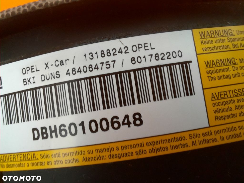 OPEL COMBO C 01-05 PODUSZKA  AIRBAG KIEROWCY 13188242 Z13DT - 5