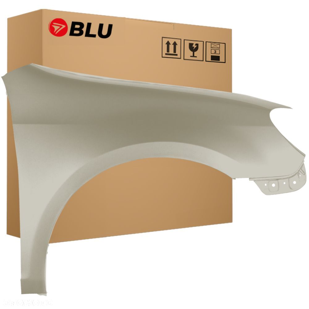 BLU Błotnik VOLKSWAGEN VW GOLF VI 6 VARIANT KOMBI LR7L prawy przód srebrny 2008-2016 SilberLeaf - 1