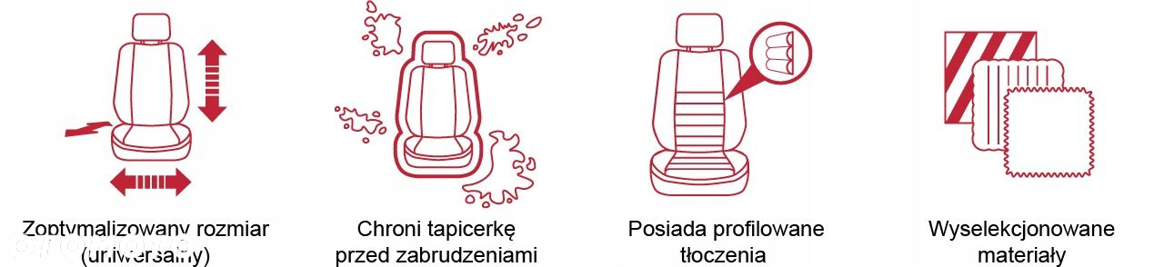 MATA POKROWIEC NA FOTEL PROFILOWANA POD PLECY ERGONOMICZNA KOSZULKA - 9