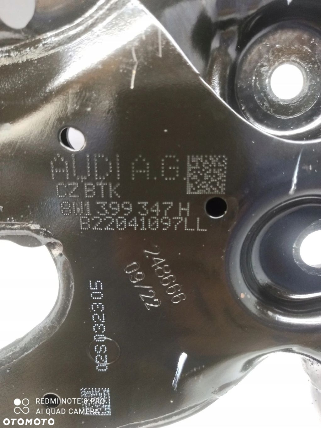 WÓZEK KOŁYSKA SANKI AUDI A4 A5 B9 8W1399347H - 10