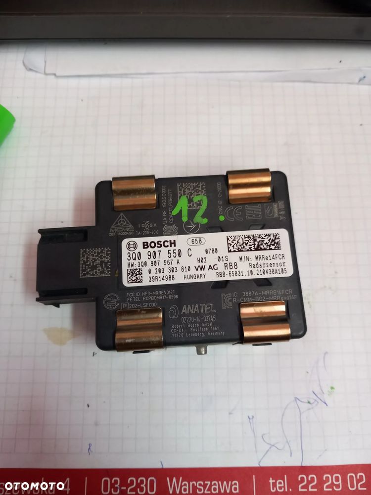 RADAR DISTRONIC ACC VW AUDI SEAT SKODA 3Q0907550C - 1