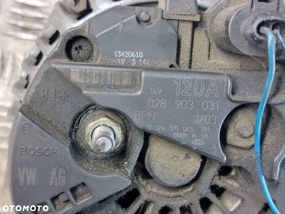 ALTERNATOR VOLKSWAGEN PASSAT B5 1.9 TDI 028903031 ID: 236990 - 5