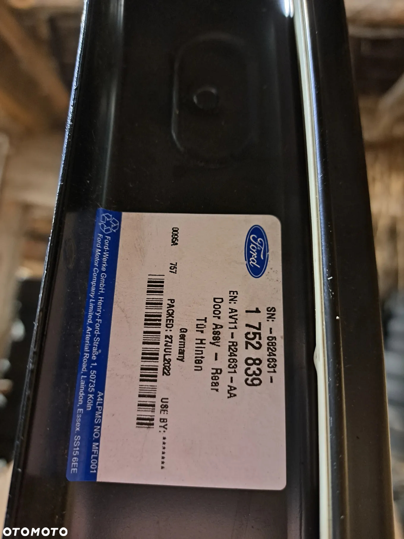 Drzwi lewe tylne tył Ford B-Max 1752839 AV11-R24631-AA Drzwi lewy tył tylne Ford B-Max 1752839 AV11-R24631-AA - 16