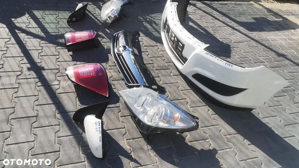 OPEL ASTRA H LIFT ZDERZAK / LAMPY / REFLEKTORY / LUSTERKA / ATRAPA KOD LAKIERU: Y474 - 3