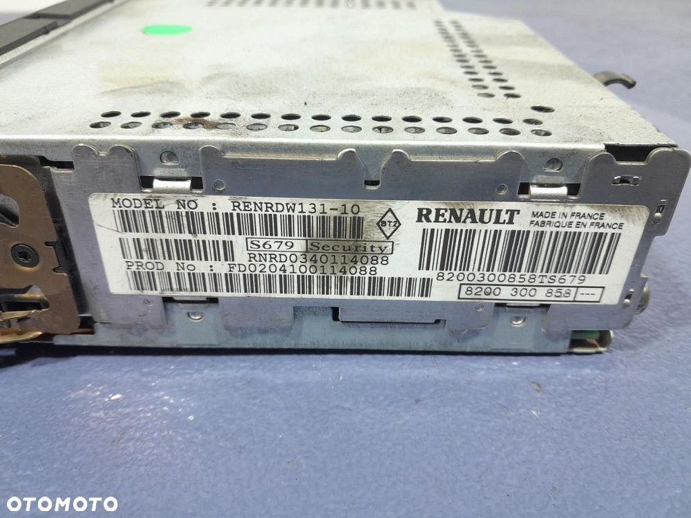 RENAULT MEGANE SCENIC II 03- RADIO FABRYCZNE 8200300858 - 5