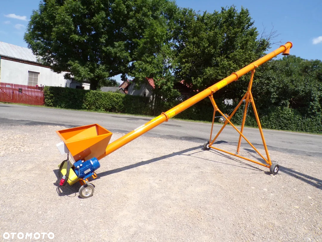 Przenośnik ślimakowy/ŻMIJKA/ślimak do zboża/kukurydzy 2-12m / podpora;wózek / fi140/fi200 - 9