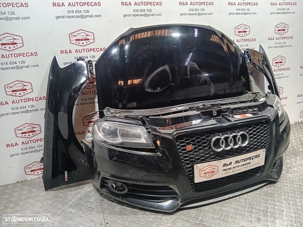 Frente Completa Audi A3 8P Facelift S Line com Parachoques do S3 Faróis Xénon Original - 2