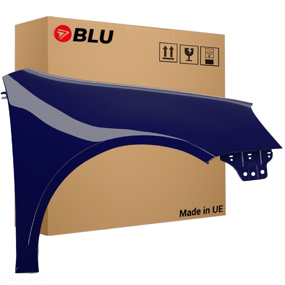 BLU Błotnik VW GOLF V 5 LA5G prawy niebieski 03-09 przód hatchback ocynk PerlBlau - 1