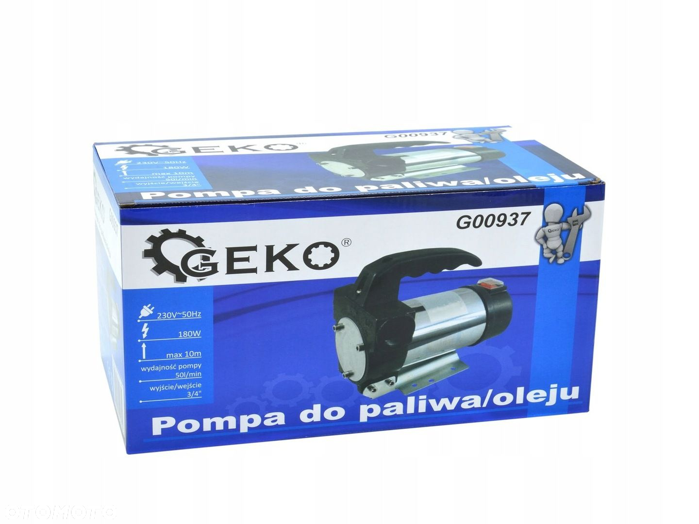 GEKO MINI POMPA DO SPUSZCZANIA PALIWA ROPY OLEJU 230V 180W WARSZTAT G00937 - 7
