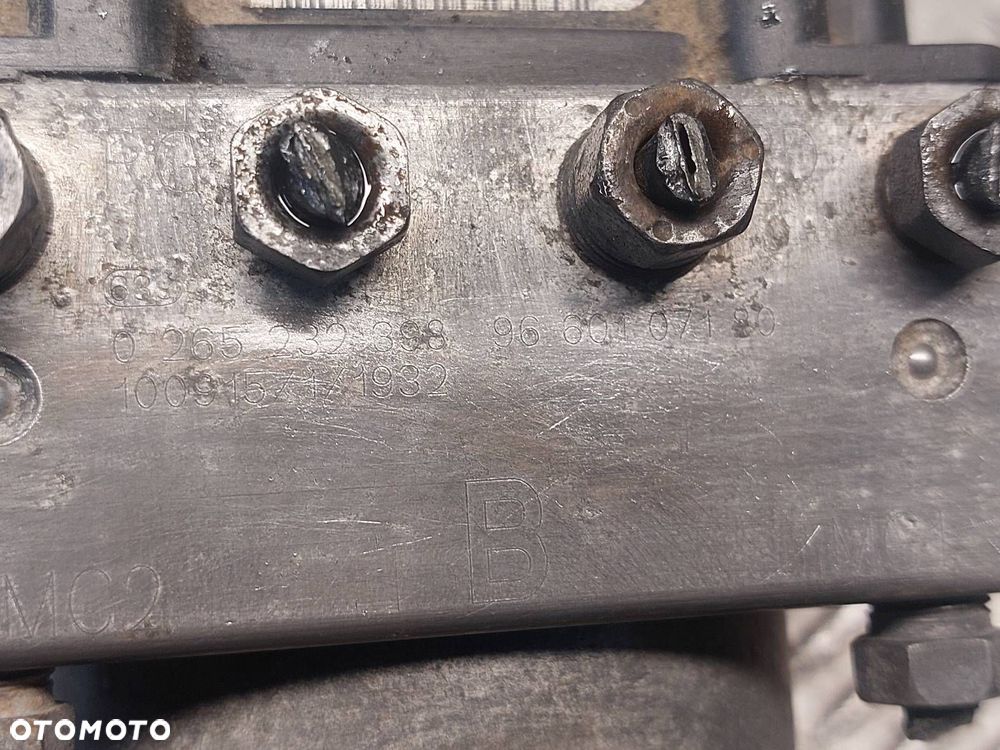 POMPA STEROWNIK ABS CITROEN BERLINGO II 1.6 HDI 9660107180 0265232398 - 2