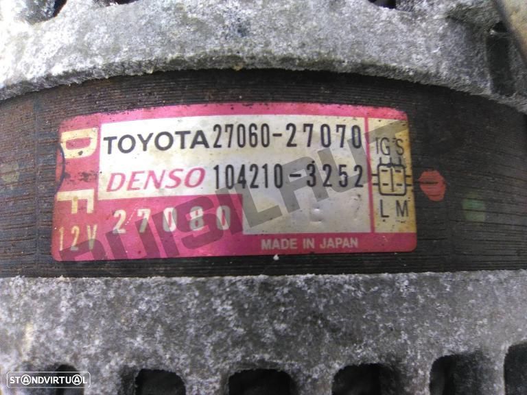 Alternador 27060_27070 Toyota Corolla Verso (e120) [2000_2009] - 3